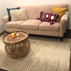 Light Pink Velvet Couch